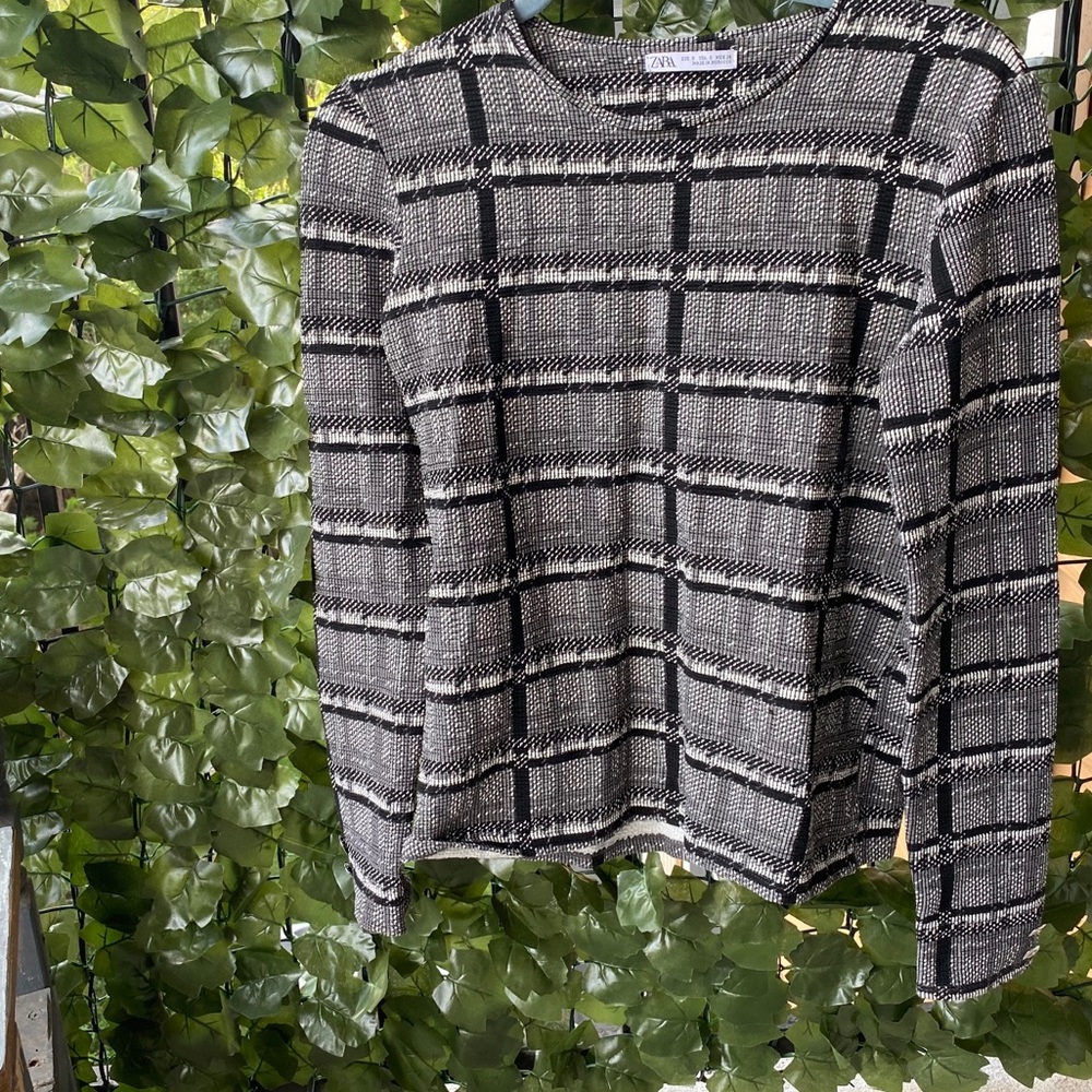 Textured Sweater with Buttons